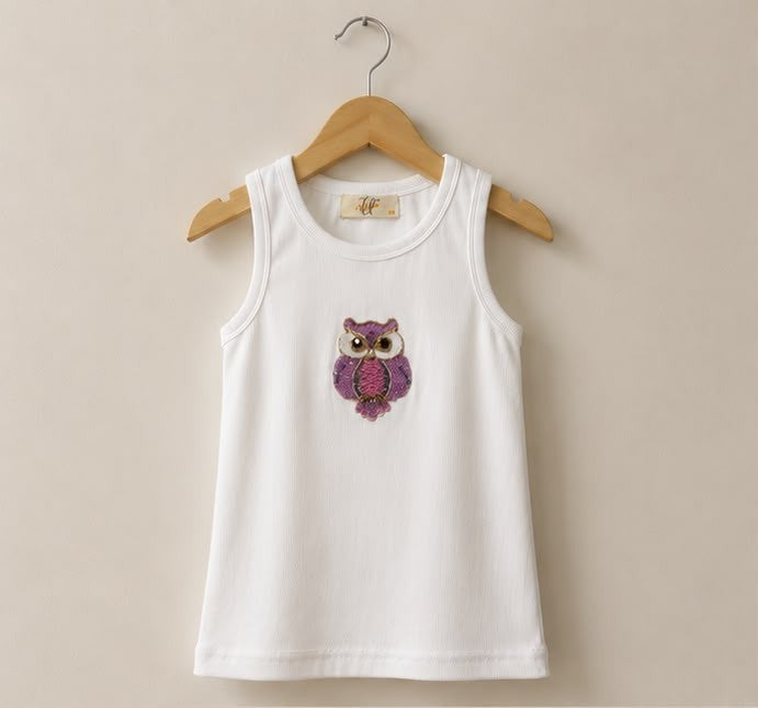 White Owl Tank Top